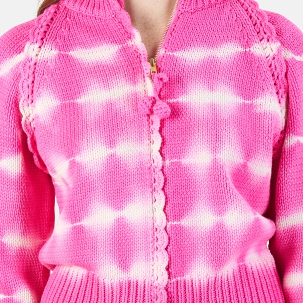 LSF Florrie Zip Up Jacket- Hibiscus Hand Dye - Picture 4 of 4